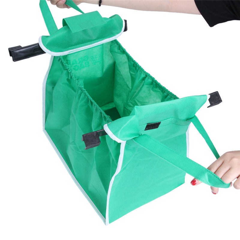 Reusable Shopping Cart Bag with Handles – Foldable, Eco-Friendly, and Heavy-Duty