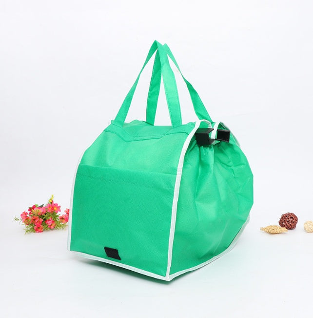 Reusable Shopping Cart Bag with Handles – Foldable, Eco-Friendly, and Heavy-Duty