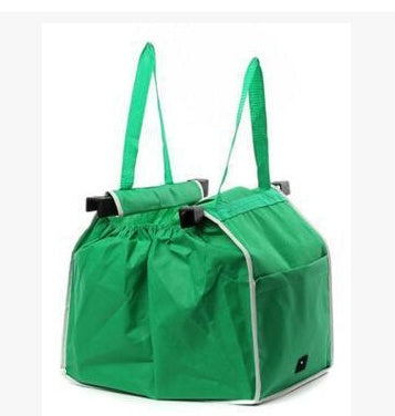 Reusable Shopping Cart Bag with Handles – Foldable, Eco-Friendly, and Heavy-Duty