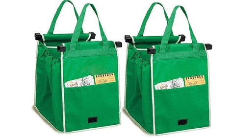 Reusable Shopping Cart Bag with Handles – Foldable, Eco-Friendly, and Heavy-Duty