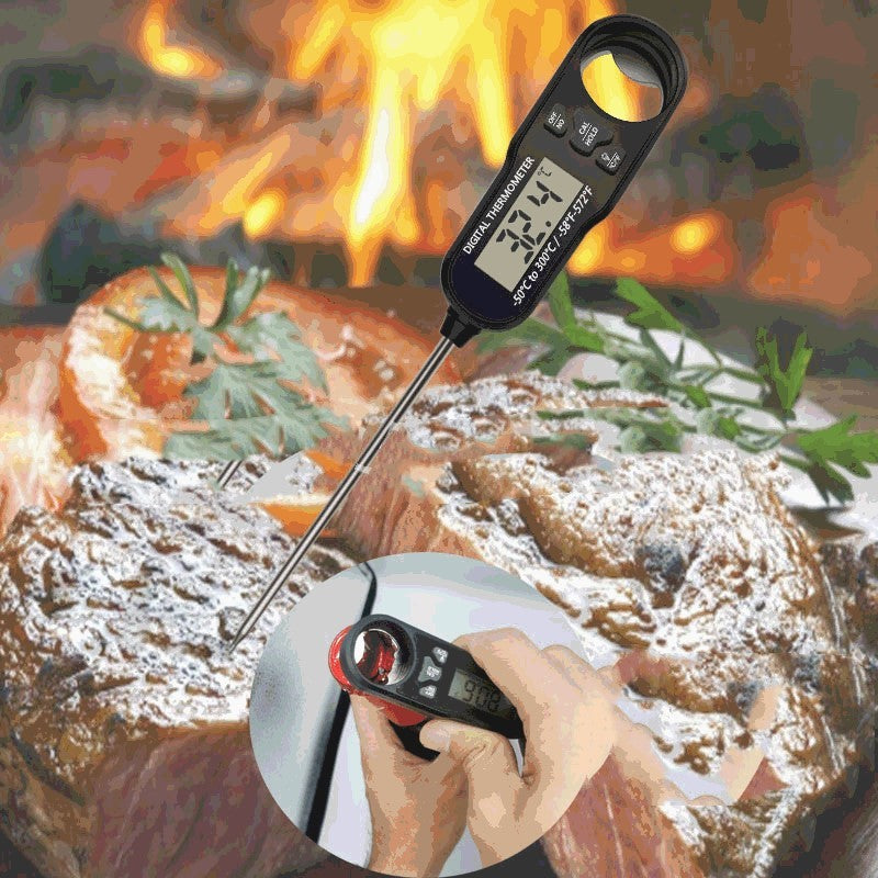 Instant-Read Digital Meat Thermometer – Waterproof, High-Precision Cooking Thermometer