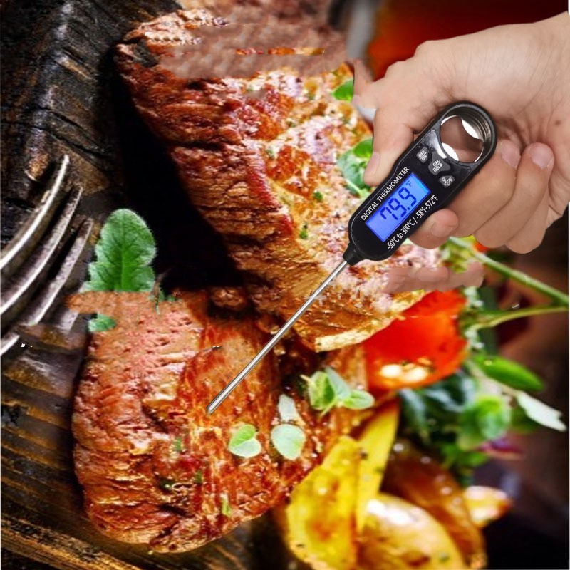 Instant-Read Digital Meat Thermometer – Waterproof, High-Precision Cooking Thermometer