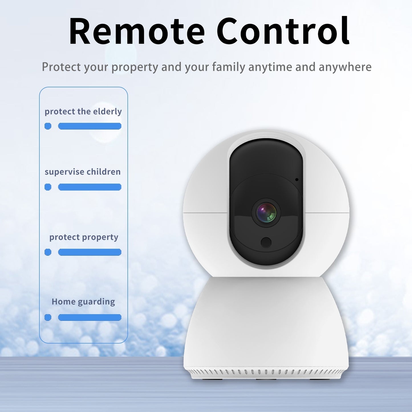 360° Smart Home Security Camera – WiFi, Motion Tracking, and Night Vision